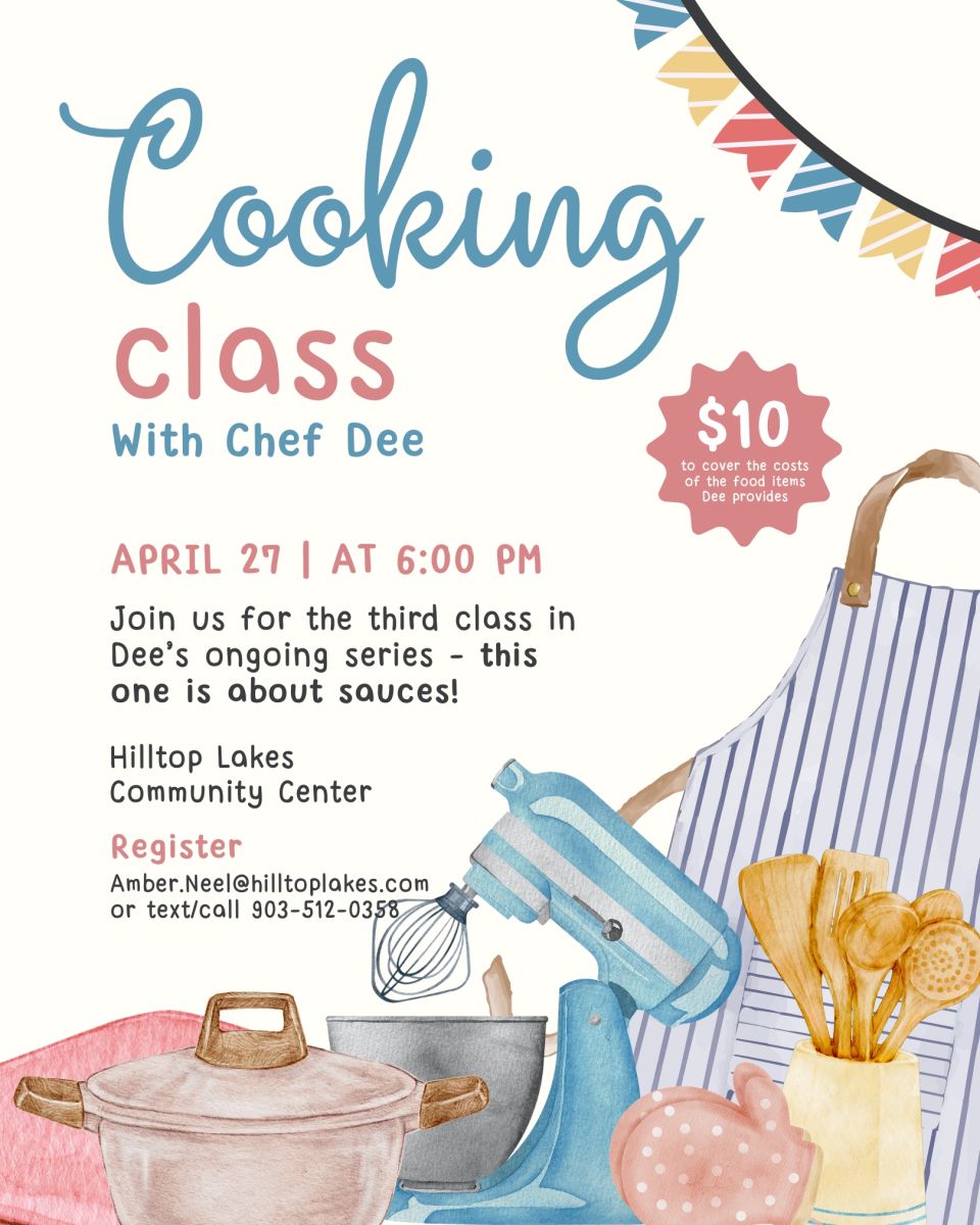 Cooking with Dee Class #3 Flyer